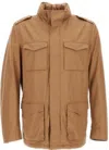 Herno Field Jacket In Tigri In Brown