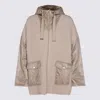 Herno Beige Wool Capes In Brown