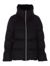 Herno Bell-sleeve Quilted Padded Jacket In Black