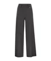 Herno Resort Trousers In Melange Fabric In Black