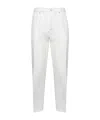 Herno Men Ivory Cotton Feel Trousers In White