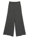 Herno Belt-loops Straight Trousers In Gray