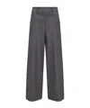 Herno Resort Trousers In Melange Fabric In Gray