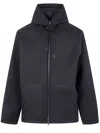 Herno Short Jacket With Drawstring And Pockets In Gray