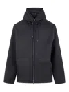 Herno Short Jacket With Drawstring And Pockets In Black