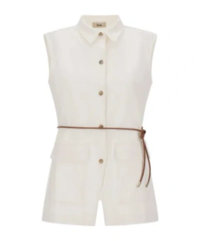 HERNO HERNO BELTED BUTTON-FASTENED VEST
