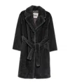 Herno Belted Coat In Black