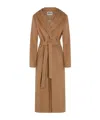 Herno Belted Coat In Brown