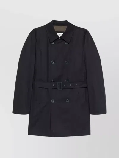 HERNO BELTED DOUBLE-BREASTED TRENCH COAT