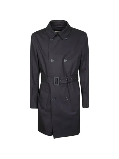 HERNO BELTED DOUBLE-BREASTED COAT