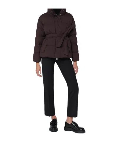 Herno Belted Down Jacket In Black