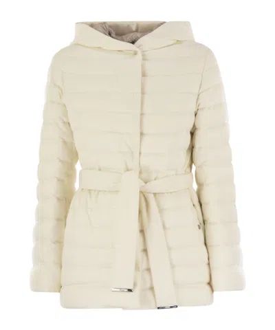 HERNO BELTED DOWN JACKET