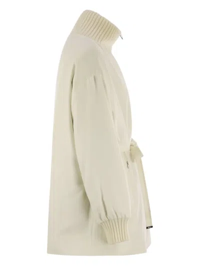 Herno Belted Jacket In White