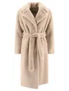 Herno Soft Alternative Fur Coat In Tan