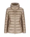 Herno Belted Quilted Jacket In Nude