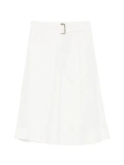 Herno Belted Skirt In White