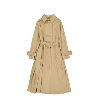 Herno Belted Trench Coat In Neutral