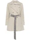 Herno Trench With Ecoagebelt In Neutrals