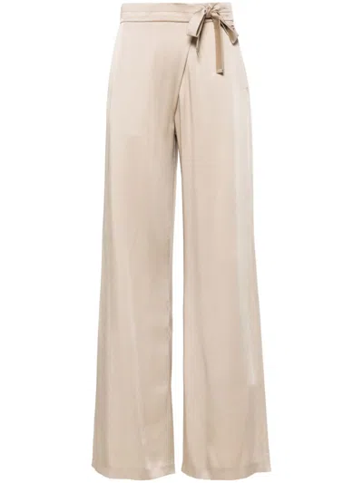 Herno Belted Trousers In Neutrals