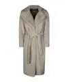 Herno Belted Waist Coat In Brown