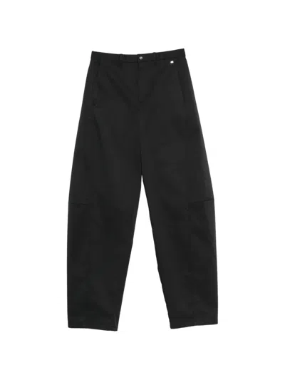 Herno Casual Trousers With Belt Loops In Black