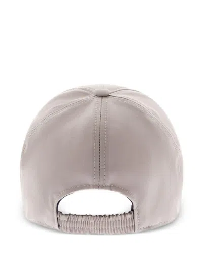 Herno Ber00049u33410 Virgin Wool Baseball Cap In Gray