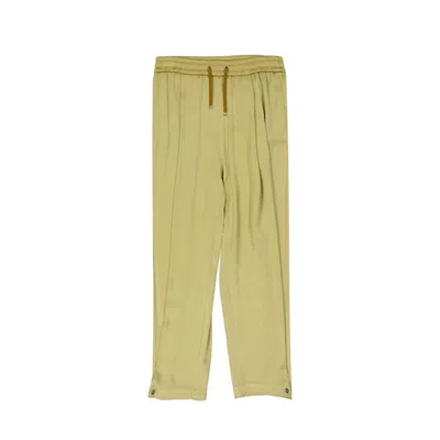 Herno Bicolor Acetate Casual Pants In Green