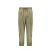 Herno Bicolor Elastane Athletic Pants In Green