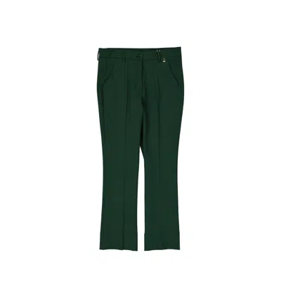 Herno Bicolor Elastane Casual Pants In Green
