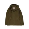 Herno Bicolor Polyamide Shell Jacket In Green