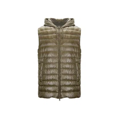HERNO BICOLOR POLYAMIDE SLEVELESS JACKET