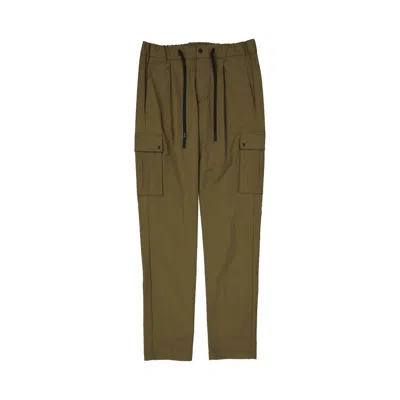 Herno Bicolor Polyester Cargo Pants In Green