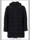 Herno Padded Horizontal Quilted Polyamide Down Jacket In Black