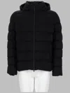 Herno Quilted Adjustable Hood Matte Polyamide Down Jacket In Black