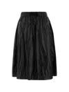 Herno 밴딩 웨이스트밴드 미디 스커트 In Black