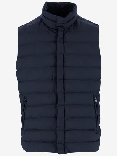 Herno Reversible Ultralight Nylon Vest In Black