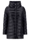 Herno Black 200 G Ultralight Nylon Amilia Coat In Black