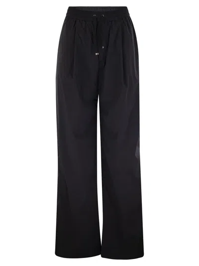 HERNO HERNO STRETCH NYLON TROUSERS
