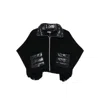 Herno Resort Short-sleeve Poncho In Black