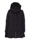Herno Black Copped Down Jacket