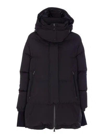 Herno Black Copped Down Jacket