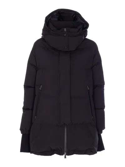 Herno Black Copped Down Jacket