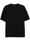 Herno Short Sleeve Crew Neck T-shirt In Black