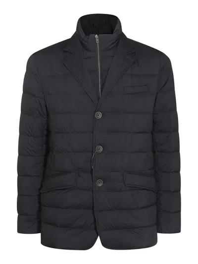 Herno Coats Blacks And Greys In Multi