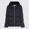 Herno Coats Blacks And Greys In Blue
