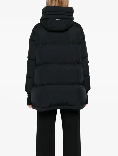 Herno Women Midi Hooded Down Jacket In Black