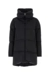 Herno Black Down Jacket In Silver