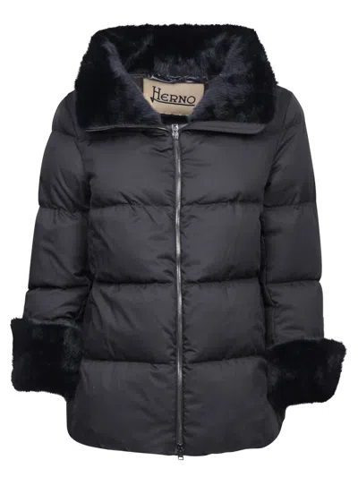 HERNO HERNO BLACK DOWN JACKETS