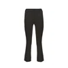 Herno Black Elastane Flared Pants In Black