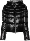 Herno Jacket With Zip And Hood In Black